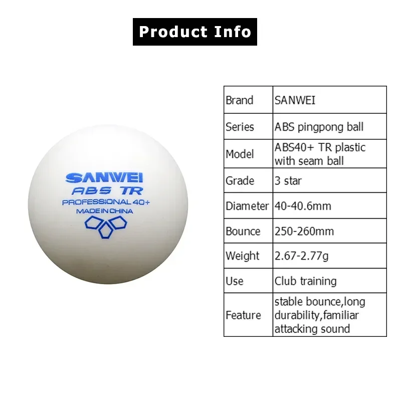 SANWEI-ABS TR 3 Star Table Ten - Table Tennis How To Play 评论和价格