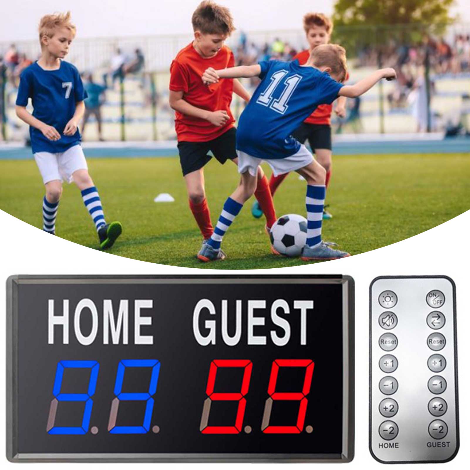 4-Digit LED Electronic Score K - Table Tennis Scoreboard 评论和价格