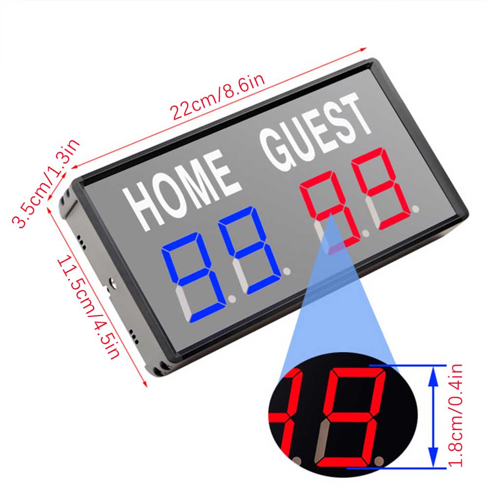 4-Digit LED Electronic Score K - Table Tennis Scoreboard 评论和价格