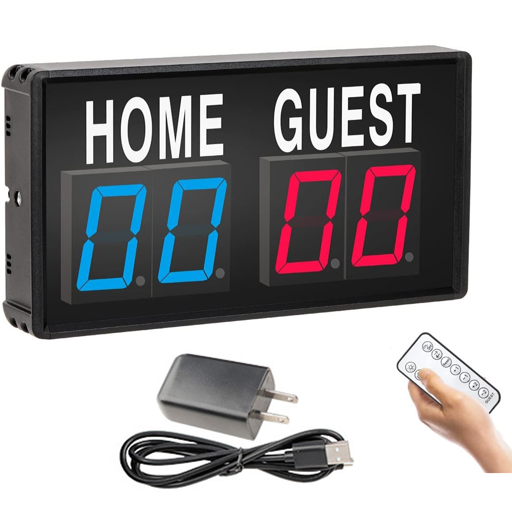 Portable 4 Digit LED Scoreboar - Table Tennis Scoreboard 评论和价格