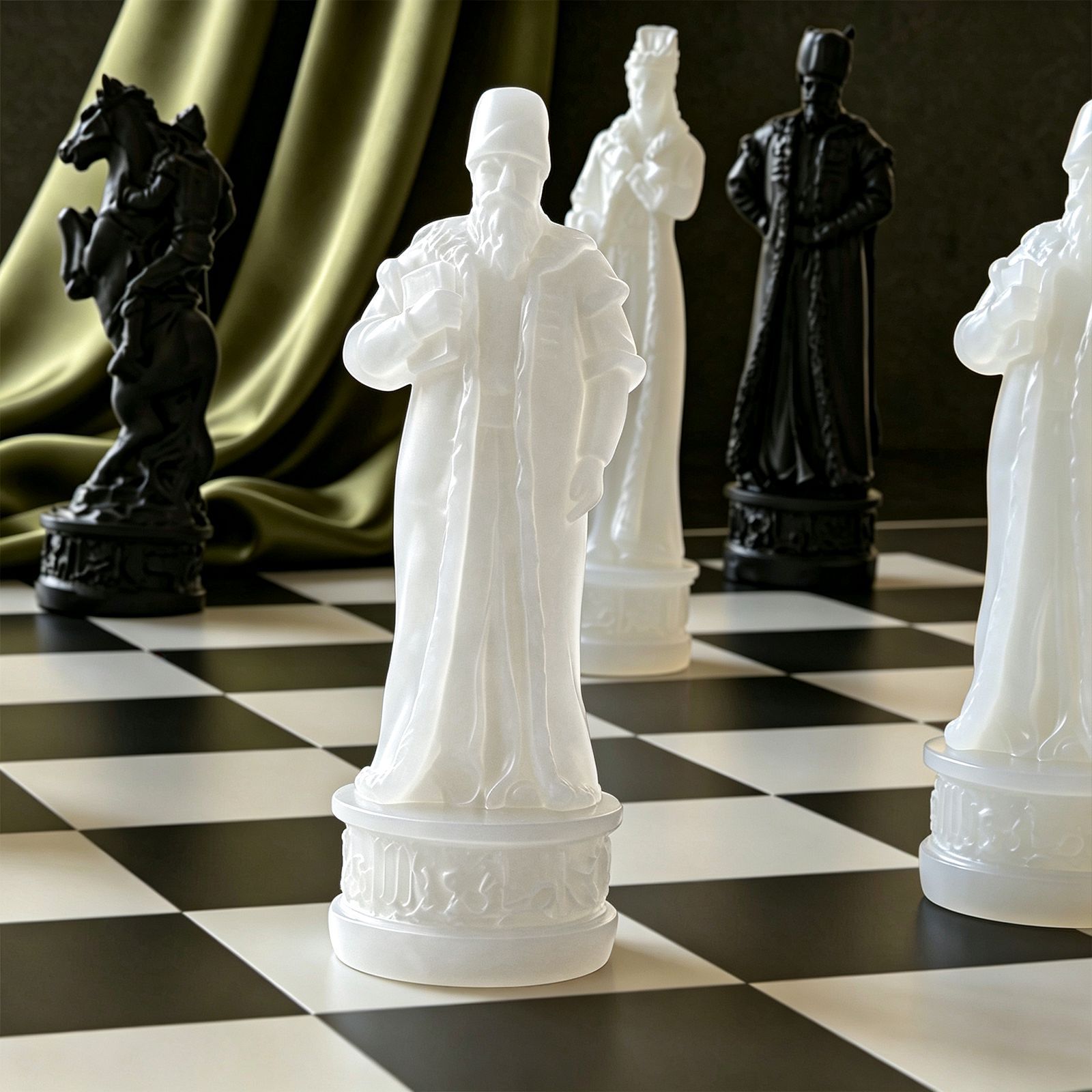 3D Vintage European Chess Piec - Table Tennis European Championship 评论和价格