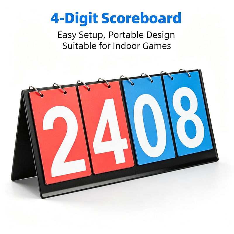4‑Digit Flip Scoreboard Portab - Table Tennis Dimension 评论和价格