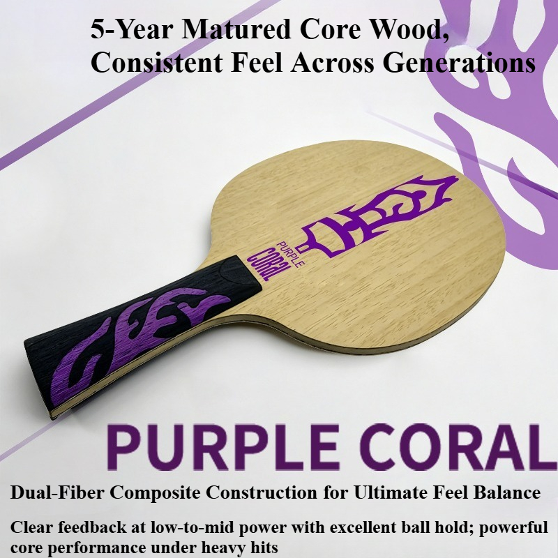 Meteor Purple Coral Table Tenn - Table Tennis Racket 评论和价格