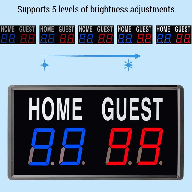 4-Digit LED Electronic Scorebo - Table Tennis Scoreboard 评论和价格