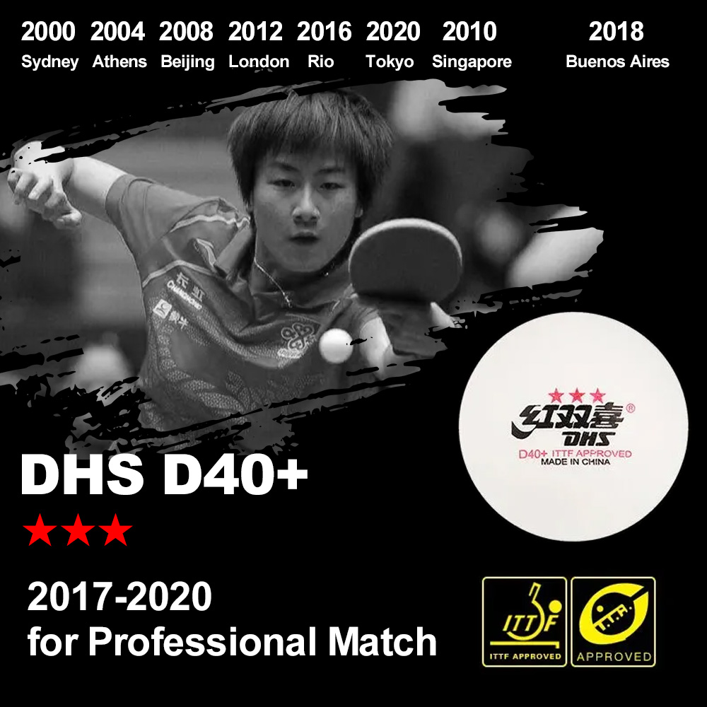 DHS D40+ DJ40+ Ping Pong Balls - Table Tennis How To Play 评论和价格