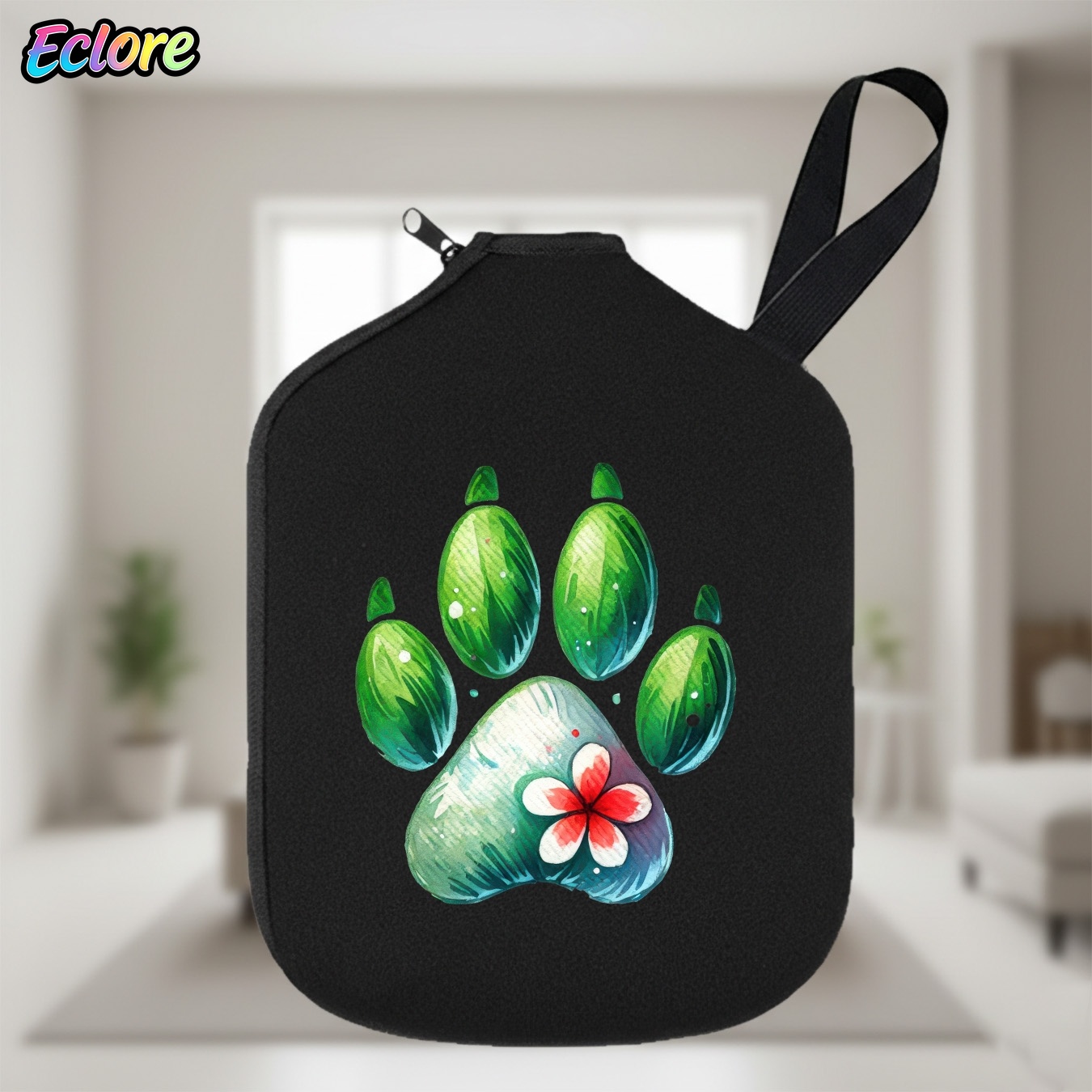 Green Watercolor Paw Print Pad - Table Tennis Racket 评论和价格